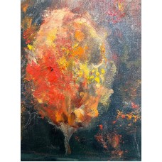 Autumn Reflection – original oil painting on canvas, 75×95cm. Artist: Marina Stognieva